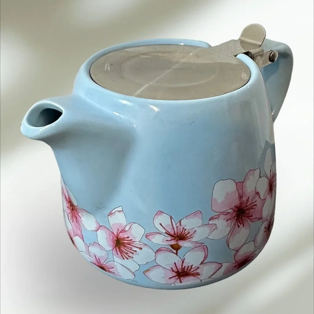 Alfred Ceramic Stainless Steel Teapot Cherry Blossom